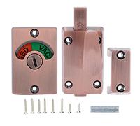 Cerradura de puerta divisoria con manija, accesorio indicador de bloqueo de perno de baño público, accesorio