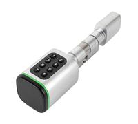 Cerradura de puerta eléctrica con código de números, compatible con desbloqueo mediante aplicación, código de números, tarjeta inteligente y llave manual para puertas con 35-45 mm de grosor, polvo
