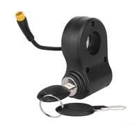 Cerradura de puerta eléctrica de 3 pines para Kukirin para scooter eléctrico G2 Pro Max, repuesto de plástico resistente al desgaste con llave, diseño compacto y ligero