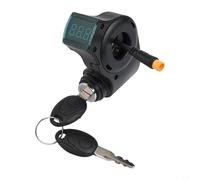 Cerradura de puerta eléctrica para scooter eléctrico, conector de 3 pines, para Kugoo Kirin G2 Pro, pieza de repuesto de plástico resistente al desgaste con llave, diseño compacto y ligero, para