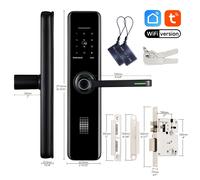 Cerradura de puerta electrónica digital con para el hogar, entrada sin llave con aplicación y teclado, cerradura de puerta inteligente, cerraduras para puerta principal