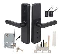 Cerradura de puerta electrónica Wifi inteligente Contraseña de huella digital Tarjeta IC Desbloqueo de llaves mecánicas para la aplicación Tuya Compatible con control remoto para