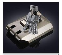 Cerradura de puerta externa, pestillo de noche tradicional, cerradura de puerta externa de acero inoxidable para puerta delantera, alta seguridad para tu hogar o lugar de trabajo con 6 llaves