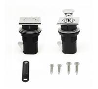 Cerradura de puerta for caravana, cerradura de empuje for gabinete RV, pestillo de botón for autocaravana, barco marino, armario, cerradura for puerta de muebles, 1 Uds.