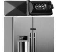Cerradura de puerta francesa para nevera, a prueba de niños, código de contraseña sin llave, seguridad para bebés, cerraduras de doble puerta para refrigerador/congelador para niños, cerradura