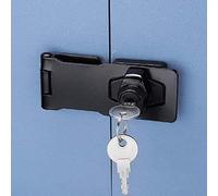 Cerradura de puerta giratoria, cerradura de puerta de seguridad de barra de acero inoxidable de 90 grados, cerradura de puerta deslizante, acabado cepillado