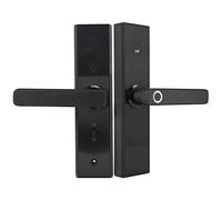 Cerradura de Puerta Huella Digital, 4 en 1 Cerradura de Puerta Inteligente de Seguridad Electrónica con Huella Digital/Tarjeta/Contraseña/Llave Desbloquea Cerradura de Puerta Antirrobo Impermeable