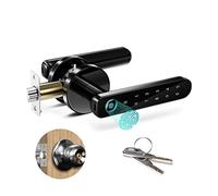Cerradura de puerta inteligente, cerradura electrónica Tuya Lector digital biométrico inteligente de huellas dactilares manija de cerradura de puerta de contraseña de seguridad cerradura de botón de