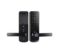 Cerradura de puerta inteligente, Cerraduras Inteligentes,Huella Biométrica,Electrónica,Digital,Puerta De Vivienda,Frontal,Para cajón, gabinete(Black)
