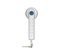 Cerradura de puerta inteligente, Cerraduras Inteligentes,Puerta Con Compatibilidad Huella Dactilar Y Bluetooth,Entrada Sin Llave,Perilla Electrónica, Seguridad Frontal,Para cajón, gabinete(Silver)