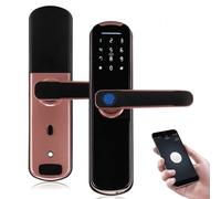 Cerradura de puerta inteligente con huella dactilar Entrada sin llave Cerradura de puerta con huella dactilar Manija de puerta inteligente electrónica Cerradura de palanca de puerta antirrobo Contrase