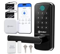 Cerradura de puerta inteligente con puerta de enlace WiFi Cerradura de puerta de entrada sin llave con manija - Cerraduras inteligentes para puer