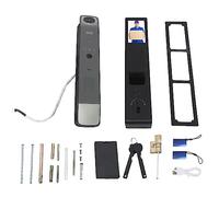 Cerradura de puerta inteligente con teclado de código de acceso digital, reconocimiento facial, cámara de vigilancia HD 1080P, acceso sin llave para uso doméstico y de oficina