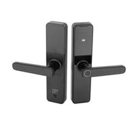 Cerradura de puerta inteligente de aleación de aluminio 1 par,Se adapta a puertas interiores gruesas de 1,97 pulgadas, cerradura de puerta de huella dactilar de 50 piezas,Soporta huella dactilar