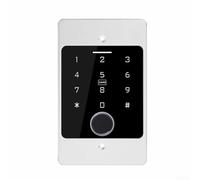 Cerradura de puerta inteligente de huellas dactilares con diseño resistente a la intemperie IP66 compatible con aplicaciones móviles basadas en registros remotos y de auditoría (plata)