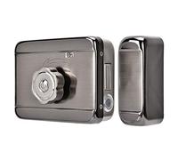 Cerradura de puerta inteligente electrónica, Cerradura eléctrica de seguridad con sola cabeza, Kit del de control de acceso de la puerta(Plata)