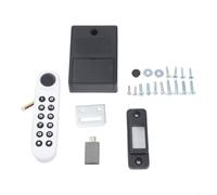 Cerradura de puerta inteligente electrónica con escáner biométrico de huellas dactilares y teclado de contraseña para entrada de puerta delantera, negro (estilo vertical B)
