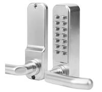 Cerradura de Puerta Inteligente, Entrada de Contraseña Digital, Cerradura Mecánica sin Llave para Antirrobo, No Requiere Llave, Impermeable, para Puertas Interiores y Exteriores
