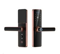 Cerradura de puerta inteligente - Entrada sin llave 5 en 1 con huella dactilar, contraseña, Bluetooth, llaves de respaldo y aplicación inteligente para un acceso seguro