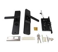 Cerradura de puerta inteligente para sistema TTlock, contraseña electrónica y tarjeta IC para acceso, control remoto de aplicación, cerrojo antirrobo para el hogar del hotel, gris (modelo electrónico)