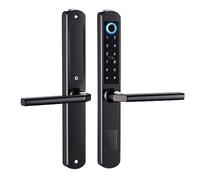 Cerradura de puerta inteligente TTLock con pantalla táctil de huellas dactilares, contraseña tarjeta IC, llave mecánica, cerradura electrónica de puerta de huellas dactilares, cerraduras de puerta