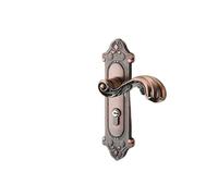 Cerradura de puerta interior, cerradura de puerta del dormitorio for el hogar, manija de puerta silenciosa de estilo europeo, cerradura de puerta de madera antigua(B bearing lock body 160)