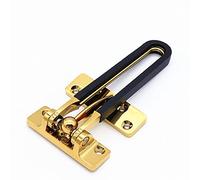Cerradura de puerta invisible de 1 pieza for mayor seguridad - Cerradura de cadena de aleación de zinc for hoteles, apartamentos y hogares.(Gold)