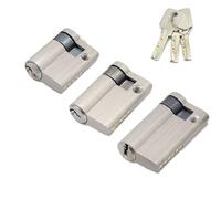 Cerradura de puerta Invisible de 45mm, 50mm, 55mm, 60mm, cerradura de puerta de vidrio con núcleo, cilindro de un solo lado con perilla for puerta de seguridad a prueba de fuego(60mm)