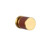 Cerradura de puerta invisible de latón, cerradura de puerta silenciosa for interiores, cerradura de puerta de un solo lado con bola de cuero negro(Frenchbronzegrayleatherdouble-sidedlock)