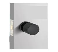 Cerradura de puerta invisible de un solo lado, cerradura oculta for interiores con llave, accesorios de ferretería for el hogar(Black A)