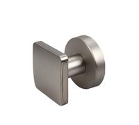 Cerradura de puerta invisible de un solo lado para puertas de madera y aluminio, cerradura secreta de aleación de zinc con mini canal de cerradura, seguridad oculta L (plateado)