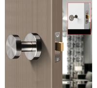 Cerradura de puerta invisible de un solo lado y solución discreta para aplicaciones interiores (plateado)