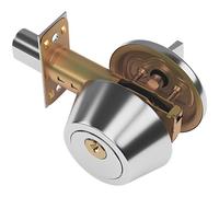 Cerradura de puerta invisible en acero inoxidable plateado, cerrojo auxiliar de una sola cara para puertas de habitación, respaldo ajustable de 2.36/2.75 pulgadas, compatible con puertas de 1.37 a