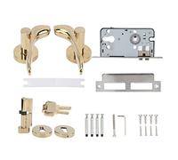 Cerradura de puerta Kit de seguridad antirrobo de aleación de zinc silencioso magnético para puerta de casa de dormitorio con panel reforzado y diseño de manija cómoda