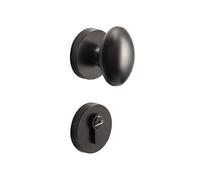 Cerradura de puerta ligera de lujo, aleación de zinc de huevo de ganso, cerradura dividida, cerradura magnética silenciosa, cerradura de puerta de madera para interiores (Brightchromea08-023)