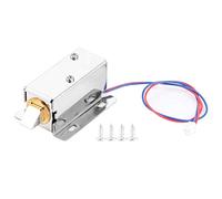 Cerradura de puerta magnética eléctrica, cerradura electromagnética en miniatura Cerradura de control eléctrica para caja de cajón de gabinete, DC 12V