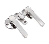 cerradura de puerta Manija de puerta gabinete resistente con hebilla sellada doble apertura acero inoxidable 304(R inside and outside)