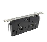 Cerradura de puerta mecánica vintage de alta seguridad para uso en interiores y exteriores, se adapta a accesorios de mortaja de 60 a 68 mm (con gancho)