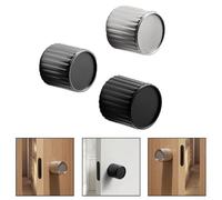 Cerradura de puerta minimalista eficiente con doble funcionalidad para una fácil apertura desde ambos lados (gris)