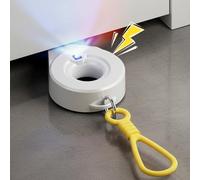 Cerradura de puerta portátil con alarma para viajes, tope de puerta de seguridad antirrobo de 70 dB para espacio de 0.25 a 0.95 pulgadas, topes de puerta 2 en 1 sin taladrar para el hogar, apartamento