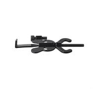 Cerradura de puerta portátil de acero inoxidable para viajes y uso en hoteles con diseño innovador para una mejor defensa personal y mayor seguridad mientras vives solo (negro)