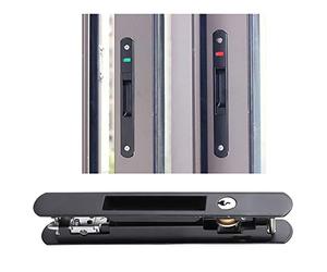 Cerradura de puerta, puerta corredera, gancho de ventana, cerradura, puerta móvil moderna, cerradura de doble cara para el hogar