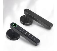 Cerradura de puerta sin llave, manija electrónica, perilla de puerta inteligente, huella dactilar, teclado frontal biométrico, cerradura de puerta para casa, oficina, departamento