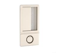 Cerradura de puerta sin manija incrustada silenciosa Push Pull Pestillo invisible para baño ducha aleación de zinc 13.6x7cm