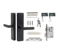 Cerradura de puerta Tuya WiFi con huellas dactilares para puerta delantera con múltiples opciones incluyendo tarjeta IC, contraseña y llave mecánica (14,7 cm)