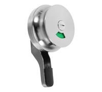 Cerradura de Puerta y Seguro de Acero Inoxidable Traba Puerta | Indicador Ocupado, Cierre de Alta Sujeción, Plata, Uso Comercial y Residencial, Hardware para Baño