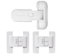 Cerradura De Refrigerador De 1 Pieza, Cierrapuertas De Refrigerador De 2 Piezas, Cerradura De Refrigerador Para Niños, Clip De Puerta De Seguridad Anti-Pellizco