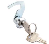 Cerradura de registro de levas con clip rápido y 2 llaves para cajas de dinero, taquillas de gimnasio, armarios de metal, cajas de vuelo y más (A)