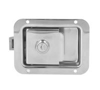 Cerradura de remolque de viaje, pestillo de caja de herramientas de camión de acero inoxidable pestillo de manija de montaje empotrado de alta resistencia con llaves