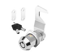 Cerradura de repuesto para caja de herramientas y buzón, 1 cerradura de leva de 5/8 pulgadas con llave igual para gabinete, cajón, armario y puerta de almacenamiento, cerradura tubular de aleación de